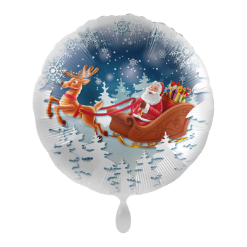 Folienballon rund Santa is Comming